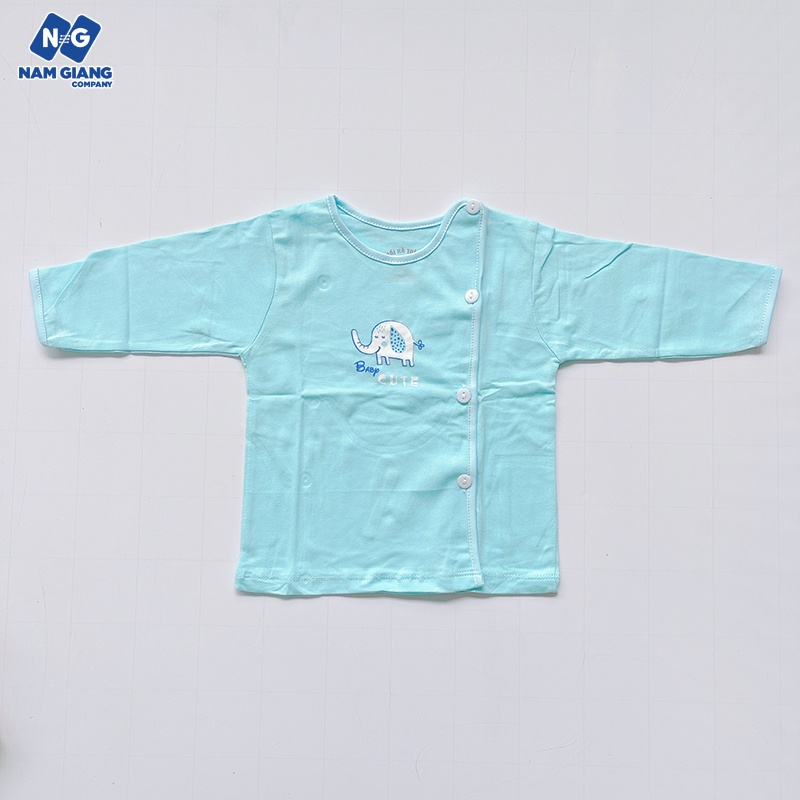 Áo sơ sinh dài tay cài lệch Thái Hà Thịnh B1