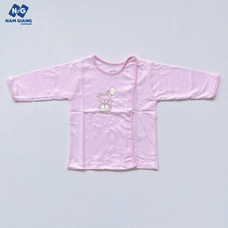 Áo sơ sinh dài tay cài lệch Thái Hà Thịnh B1