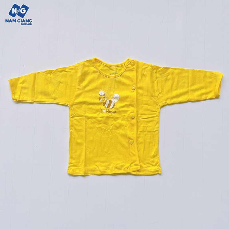 Áo sơ sinh dài tay cài lệch Thái Hà Thịnh B1