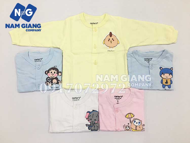 Áo sơ sinh dài tay carter
