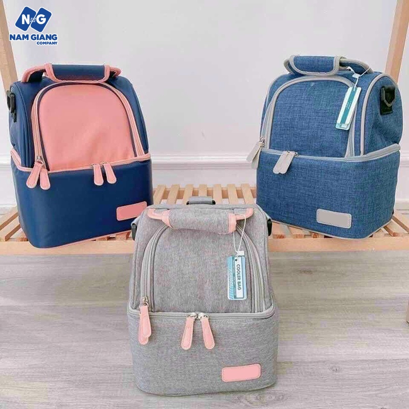 Balo bỉm sữa KICHI giữ nhiệt và chống thấm