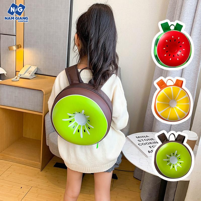 Balo đi học hình hoa quả cho bé mẫu giáo