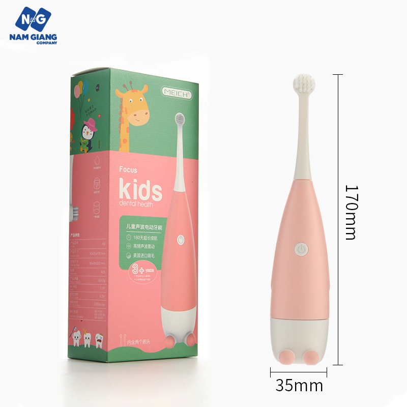 Bàn chải điện tự động đánh răng cho bé Pin AA