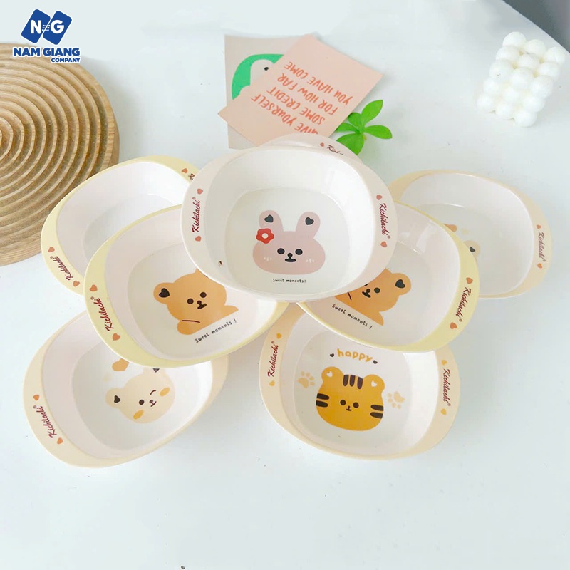 Bát ăn dặm 2 quai to KICHI H204J