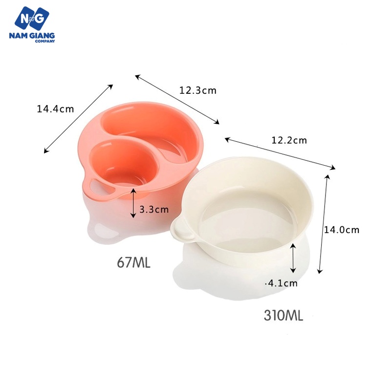 Bát ăn dặm chia ngăn inomata Nhật