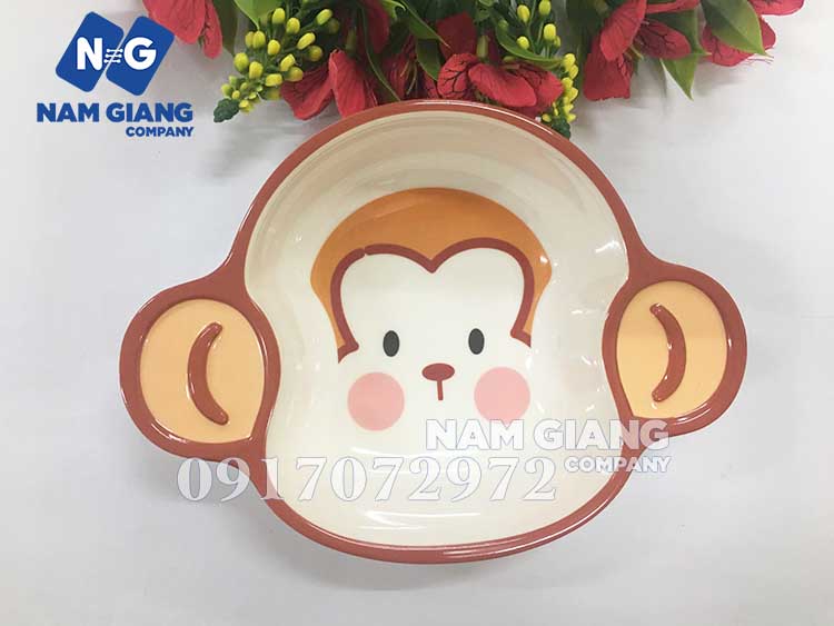 Bát ăn dặm khỉ 6048