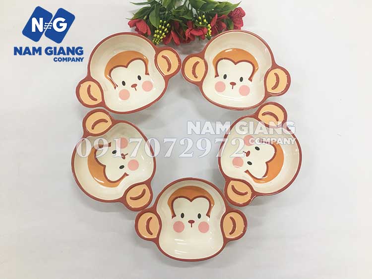 Bát ăn dặm khỉ 6048