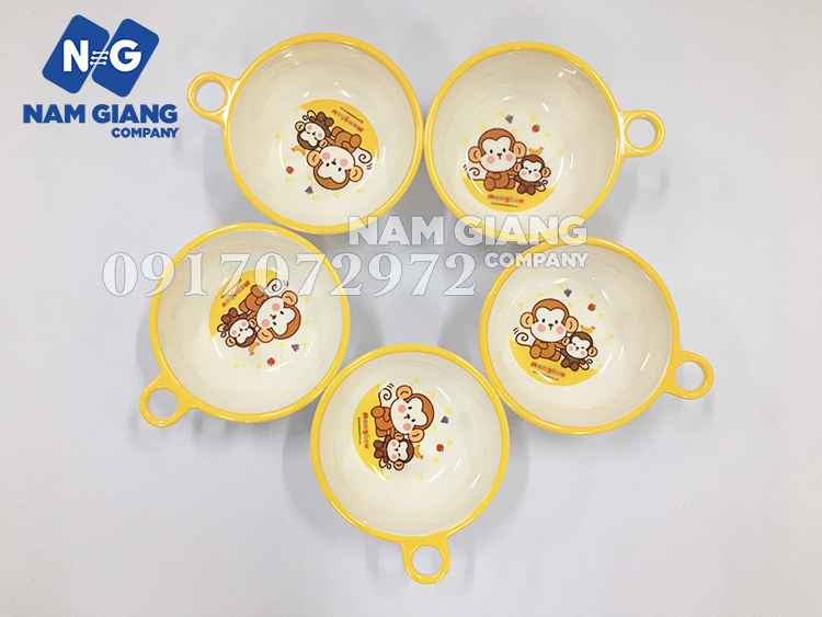 Bát ăn dặm phíp xỏ 1 quai khỉ 364