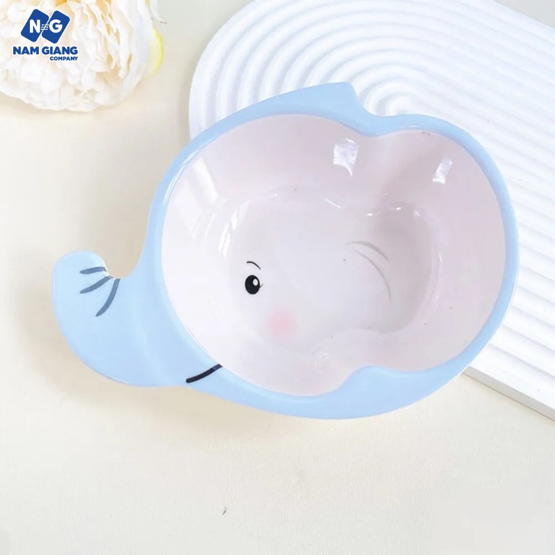 Bát ăn dặm sợi tre hình thú HONPER