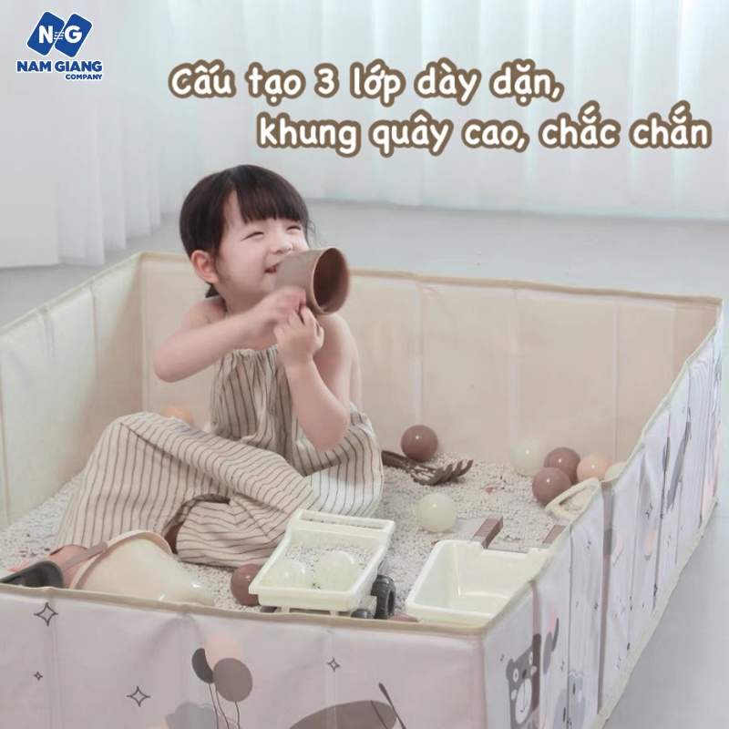 Bể đựng bóng chữ nhật HONPER gấp gọn