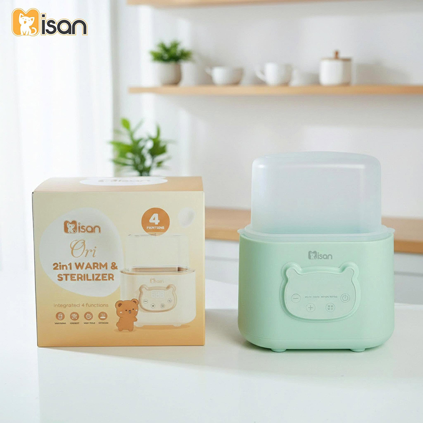 Máy hâm sữa tiệt trùng bình sữa Misan 4in1