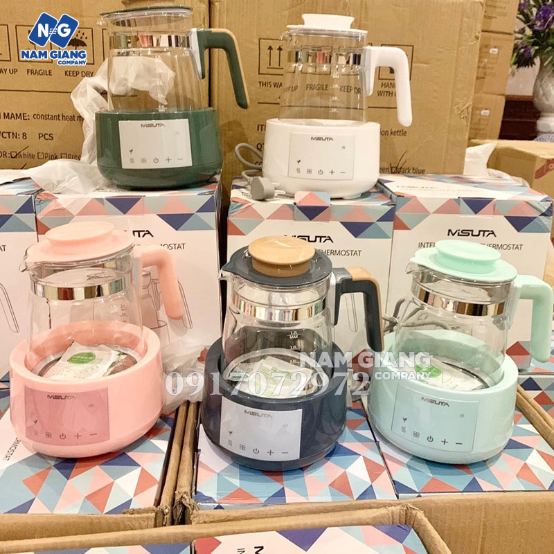 Bình đun và hâm nước pha sữa misuta 1200ml