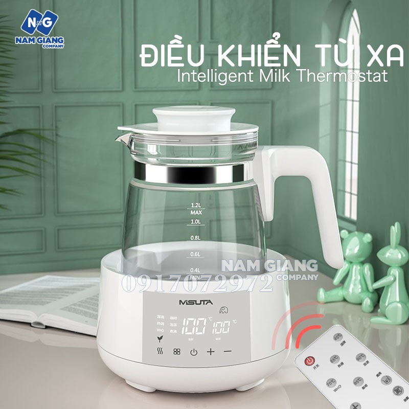 Bình đun và hâm nước pha sữa misuta 1200ml