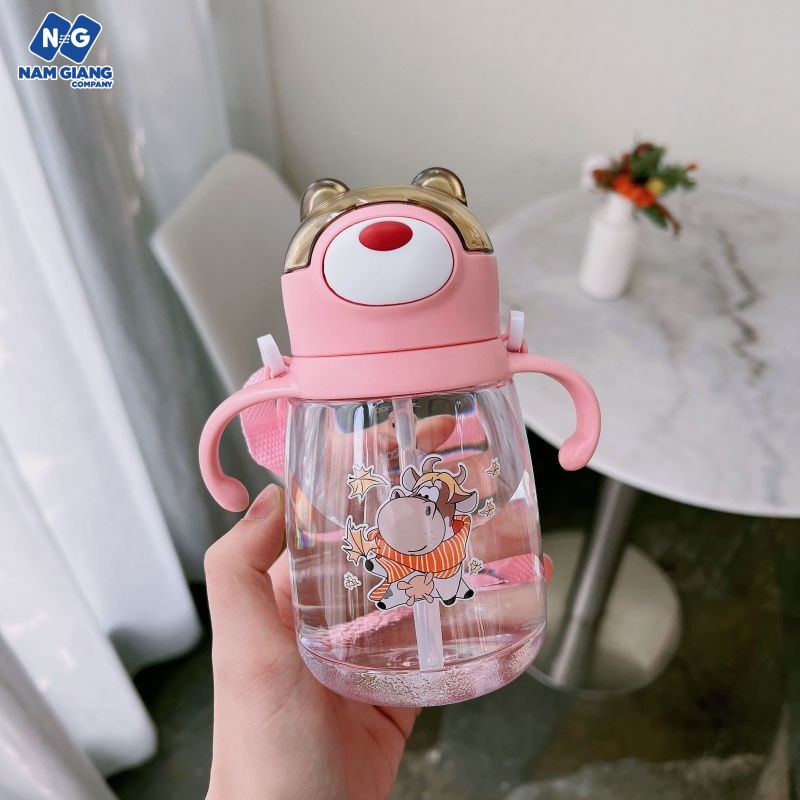 Bình hút chống sặc cho bé hình gấu 300ml