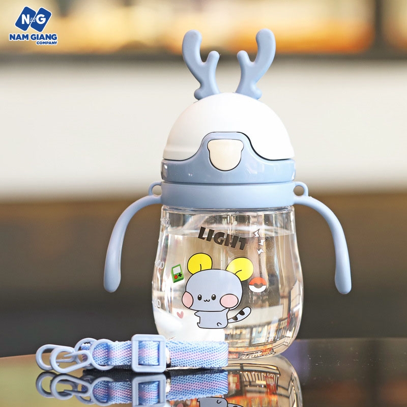 Bình nước chống sặc hình hươu 300ml