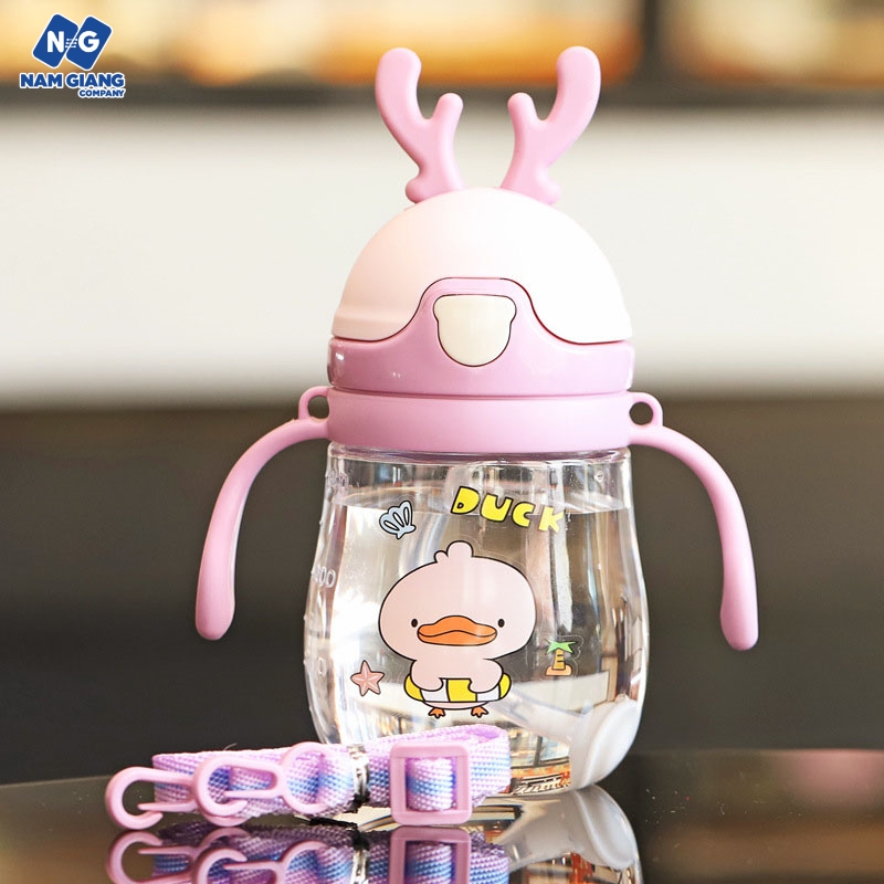 Bình nước chống sặc hình hươu 300ml