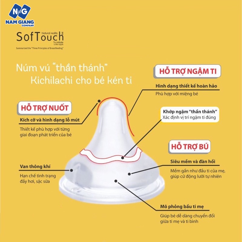 Bình sữa cổ rộng PPSU KICHI 90ml, 160ml, 260ml