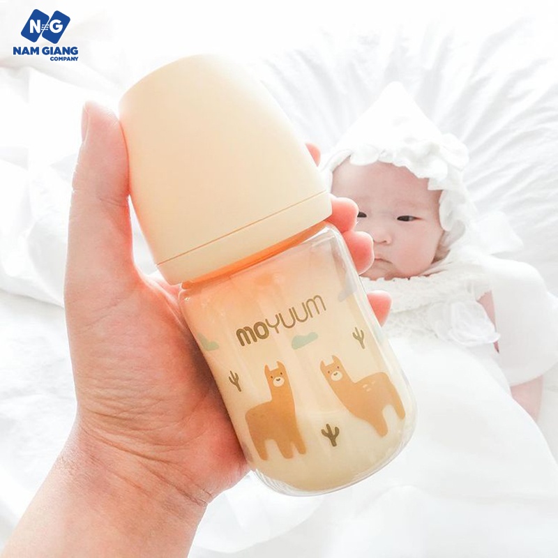 Bình sữa Moyuum họa tiết 170ml (chính hãng)