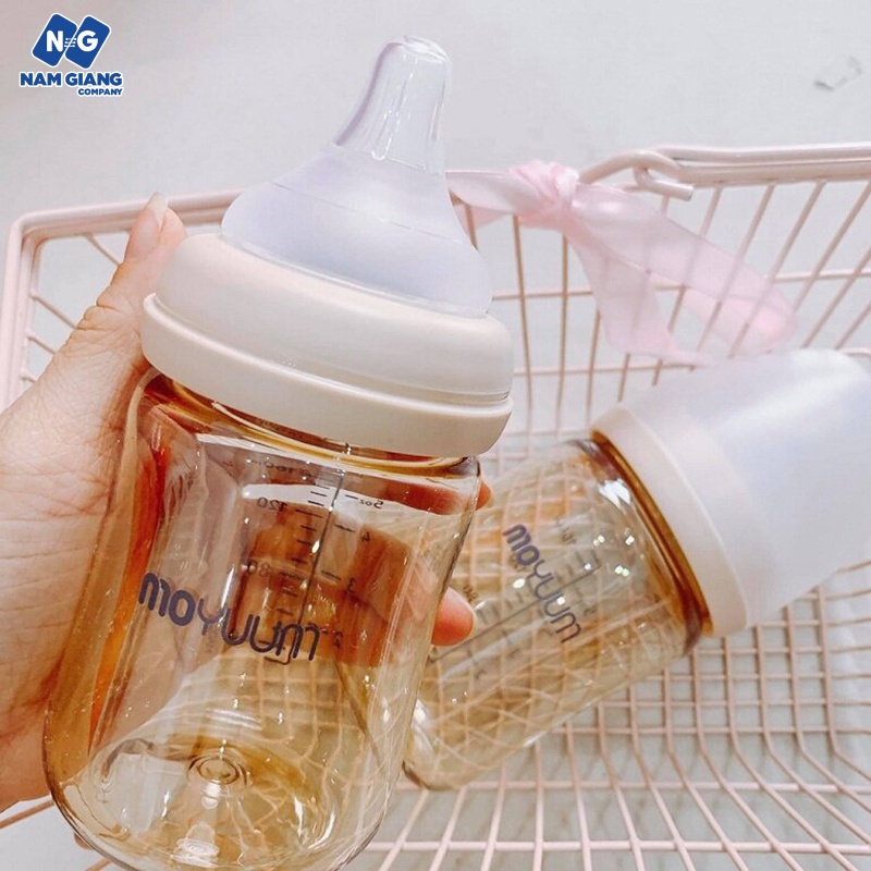 Bình sữa moyuum trơn 170ml chính hãng