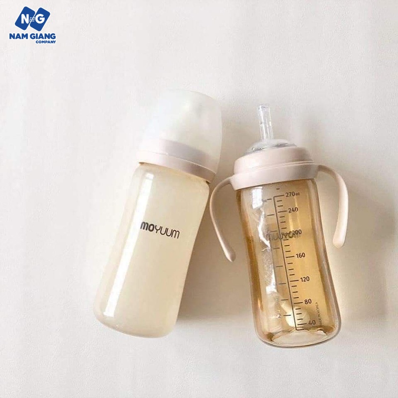 Bình sữa Moyuum trơn 270ml chính hãng