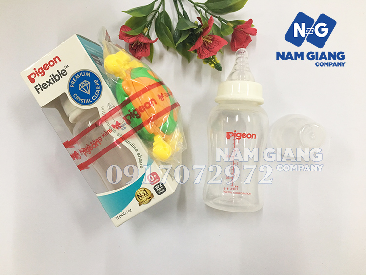 Bình sữa Pigeon nhựa Flexible 150ml