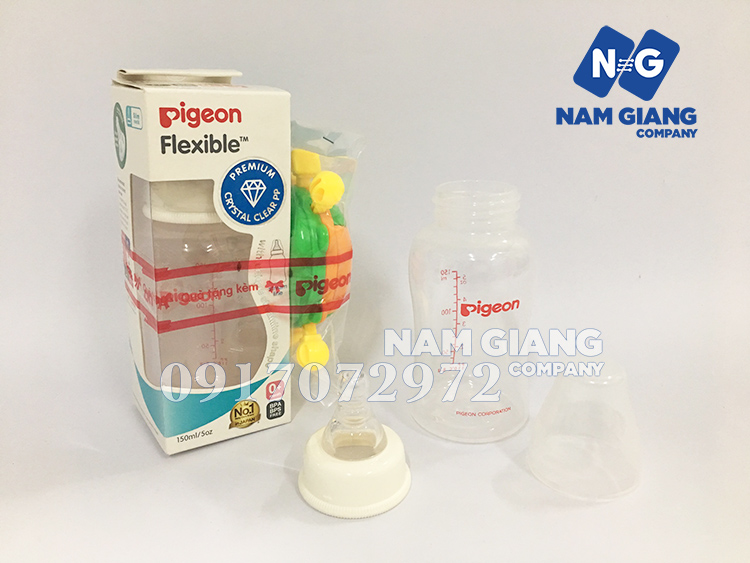 Bình sữa Pigeon nhựa Flexible 150ml