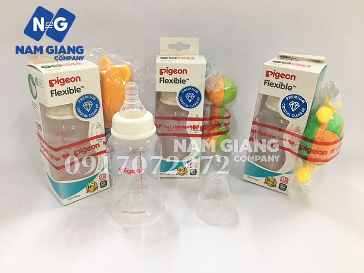 Bình sữa Pigeon nhựa Flexible 150ml