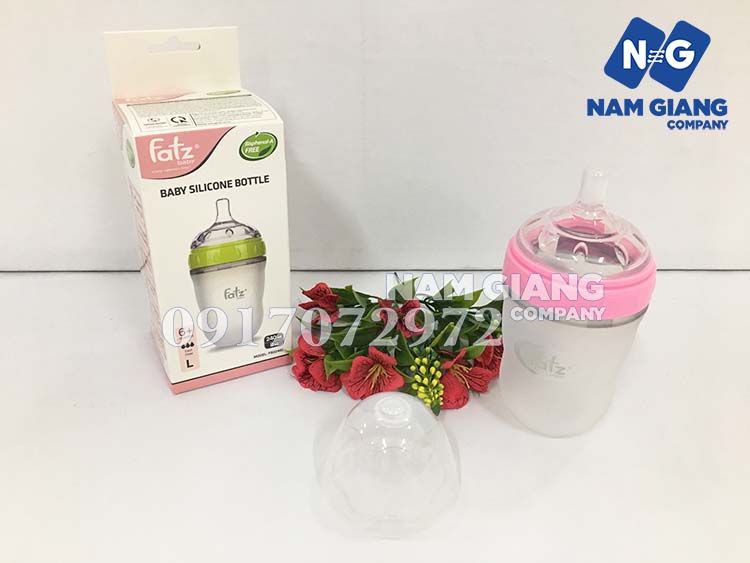Bình sữa silicon cao cấp Fatz baby 240ml