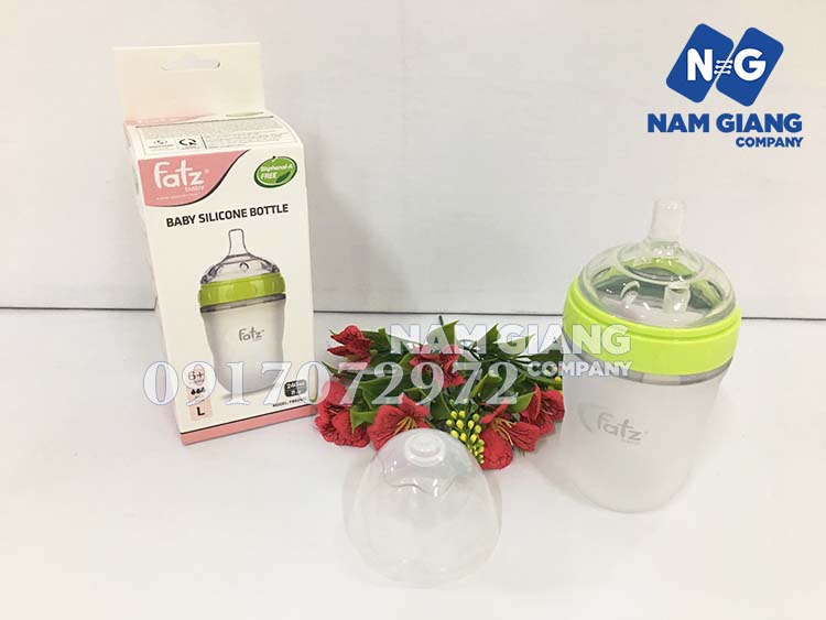 Bình sữa silicon cao cấp Fatz baby 240ml