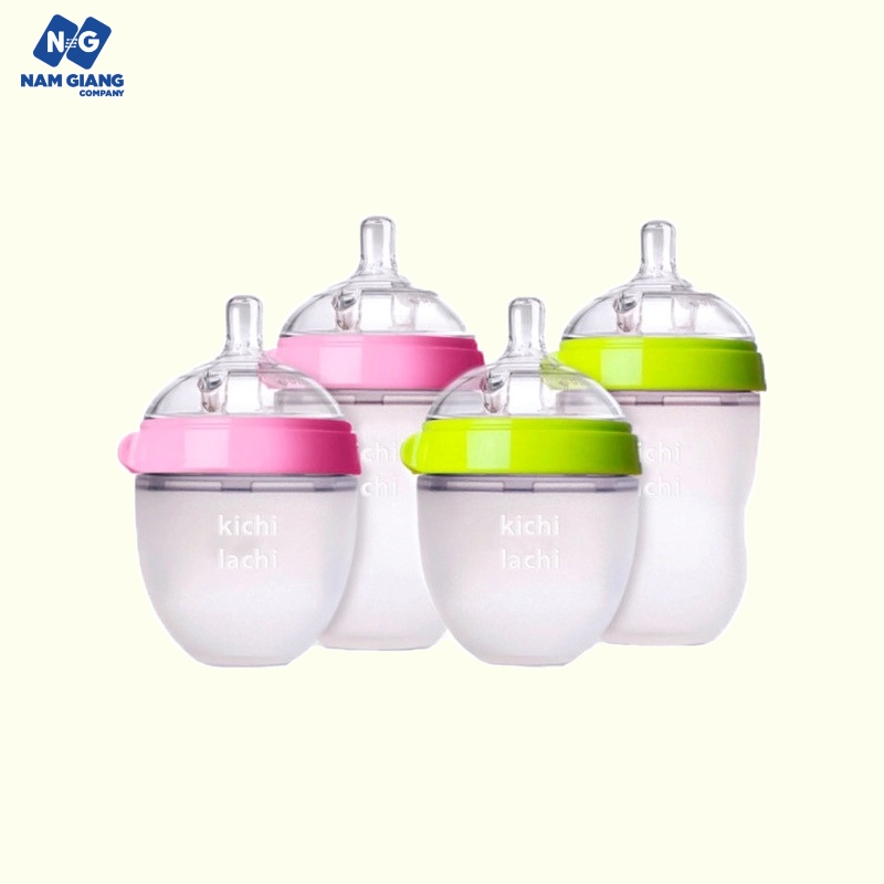 Bình sữa silicon KICHI 150ml, 250ml