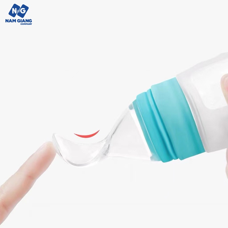 Bình thìa ăn dặm silicon JUBON 120ml