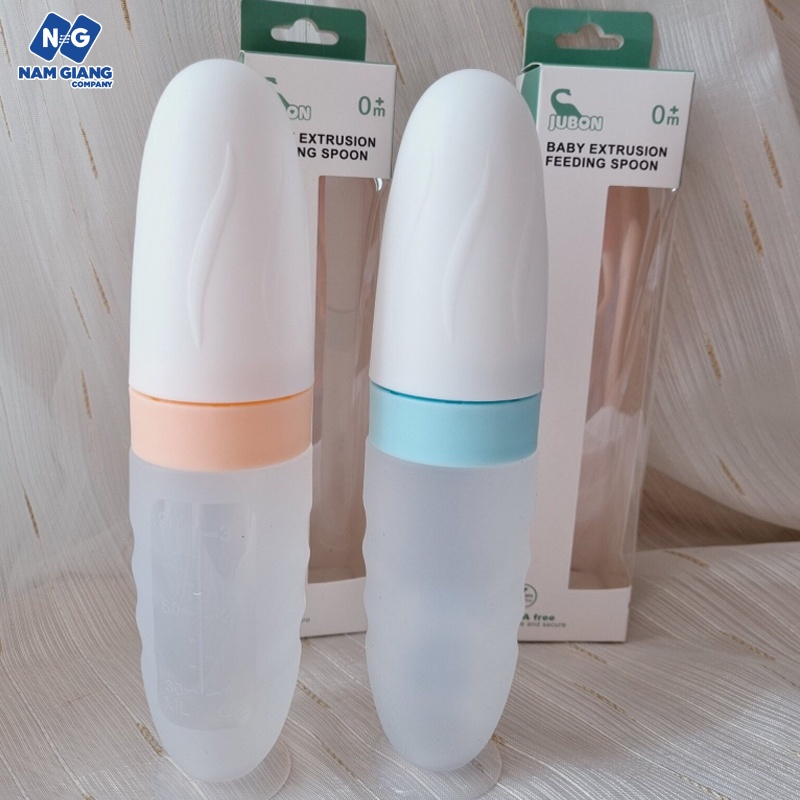 Bình thìa ăn dặm silicon JUBON 120ml