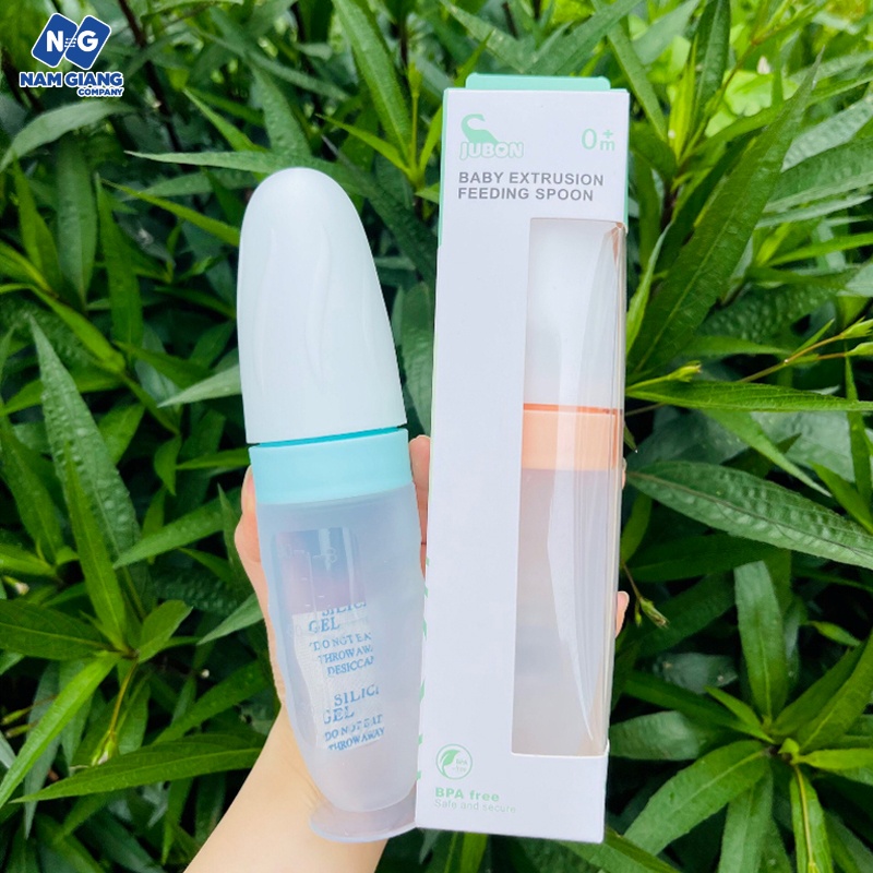 Bình thìa ăn dặm silicon JUBON 120ml