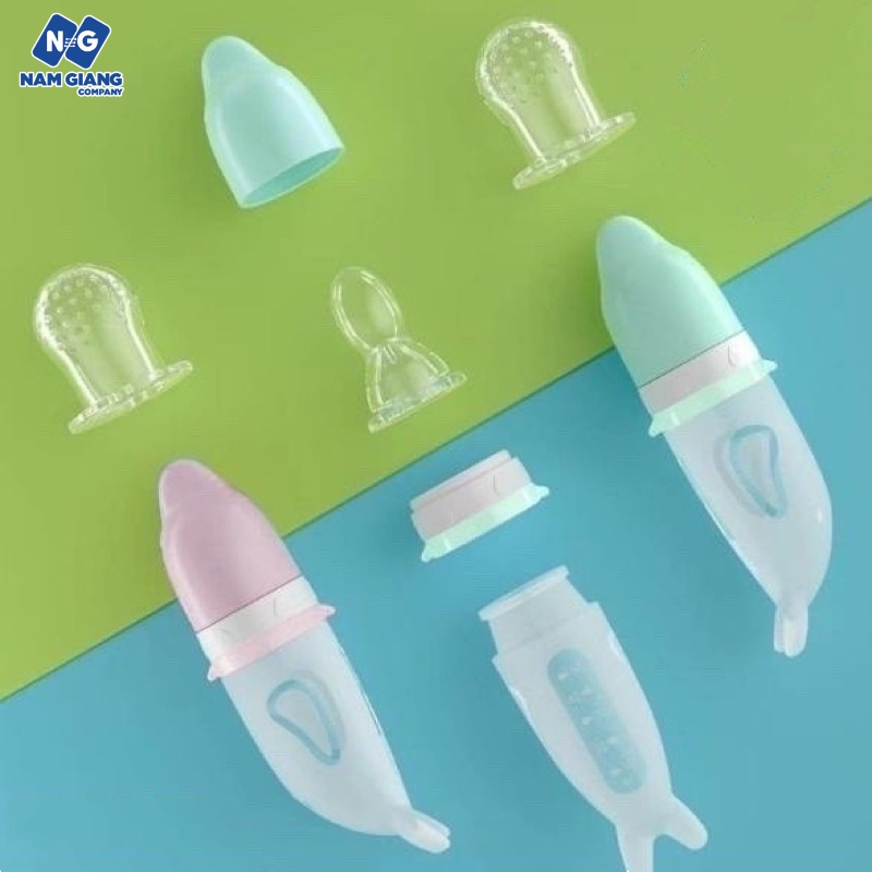 Bình thìa ăn dặm silicon SAMI 50ml
