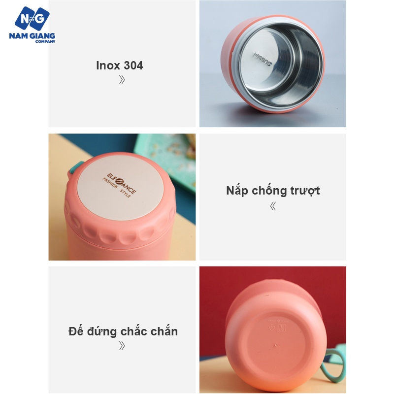 Bình ủ cháo Ele Ance giữ nhiệt lõi Inox 430ml