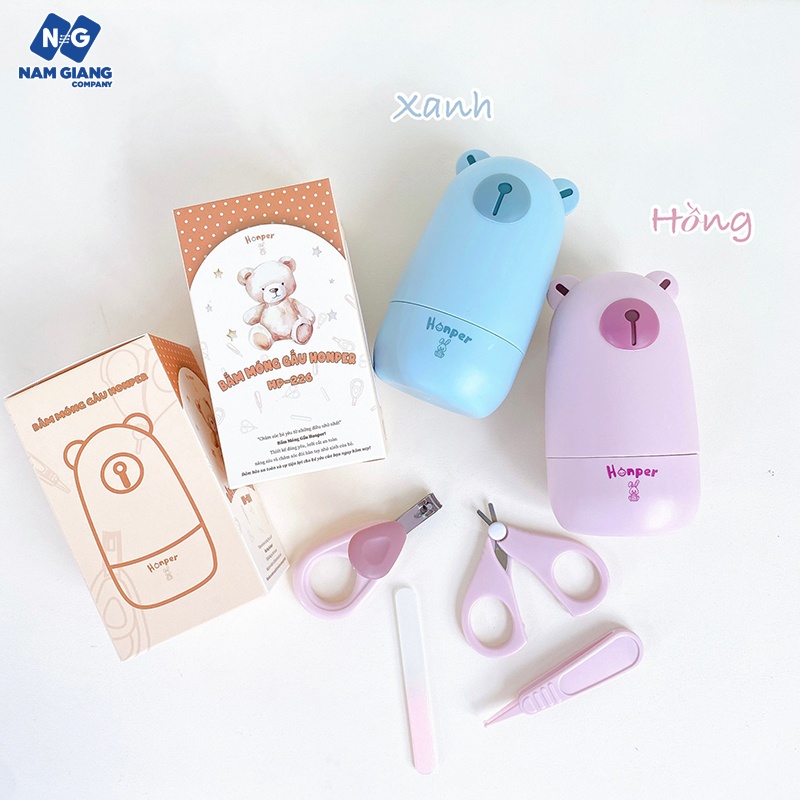 Bộ bấm móng tay 4CT HONPER kèm hộp