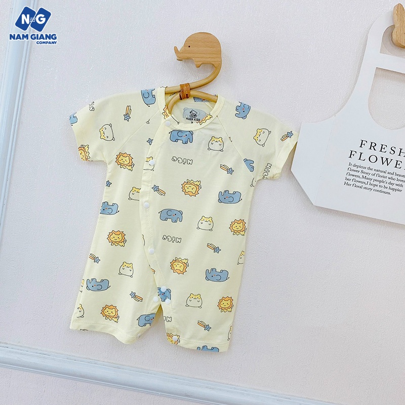 Bộ body cộc màu in hình petit cài chéo