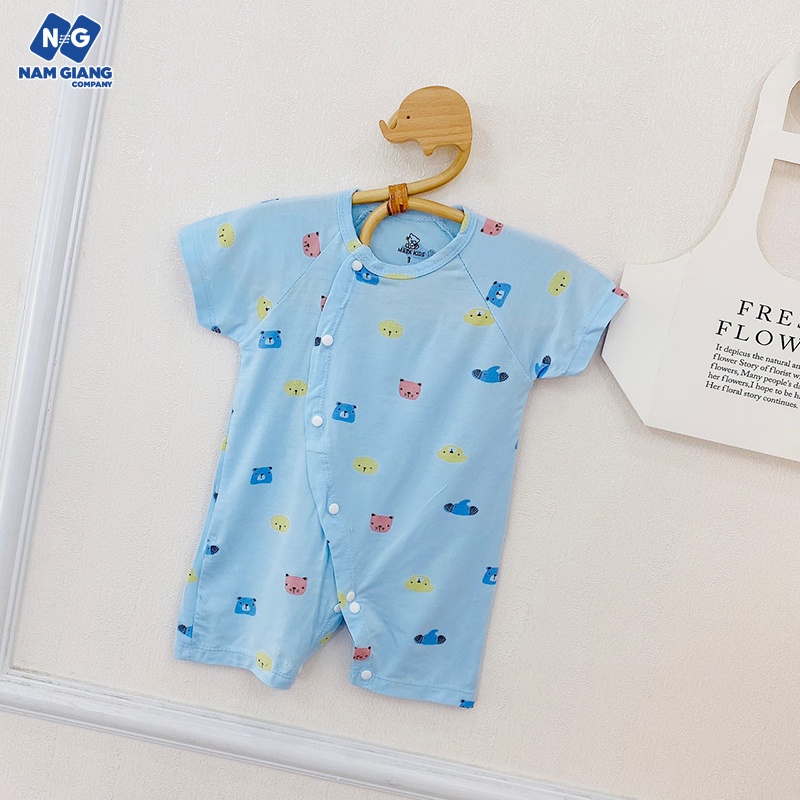 Bộ body cộc màu in hình petit cài chéo