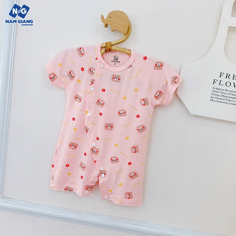 Bộ body cộc màu in hình petit cài chéo