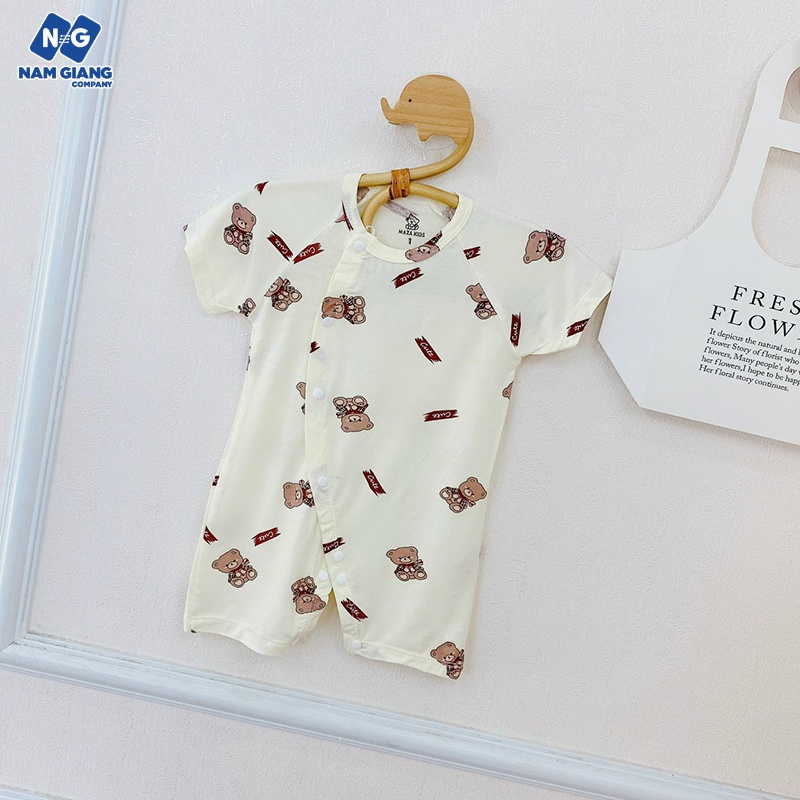 Bộ body cộc màu in hình petit cài chéo