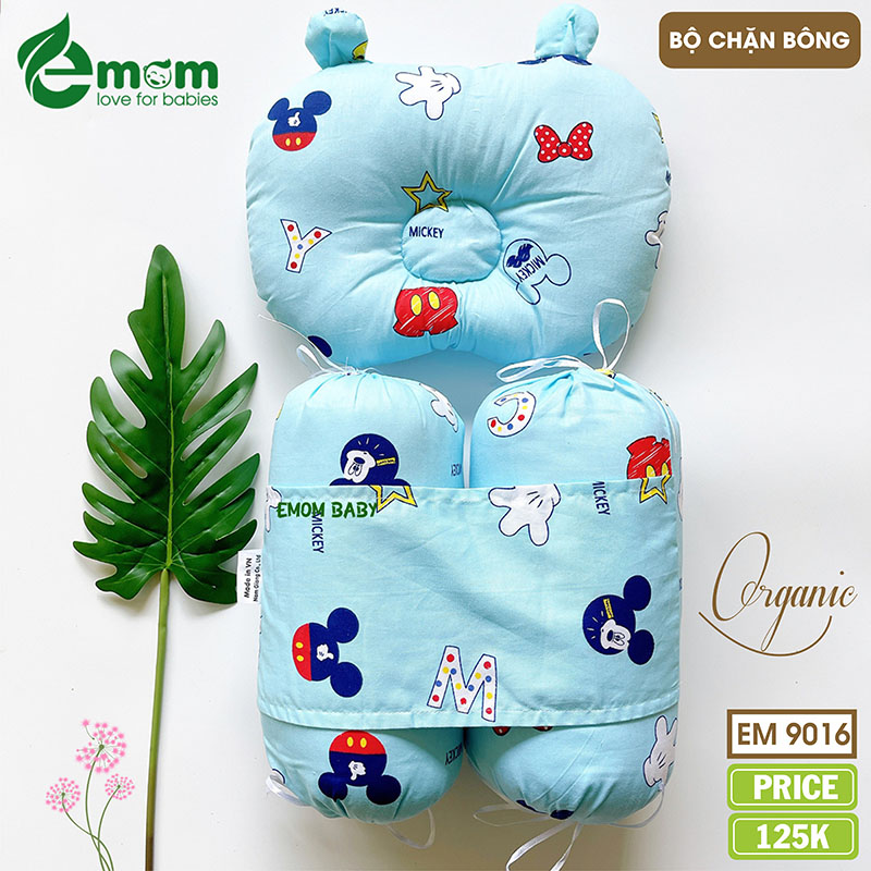 Bộ chặn bông EMOM in hình