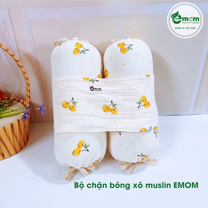 Bộ chặn bông muslin EMOM luxury