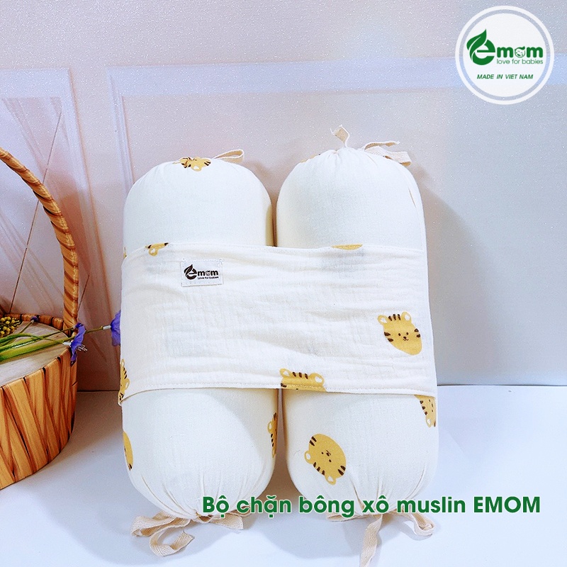 Bộ chặn bông muslin EMOM luxury