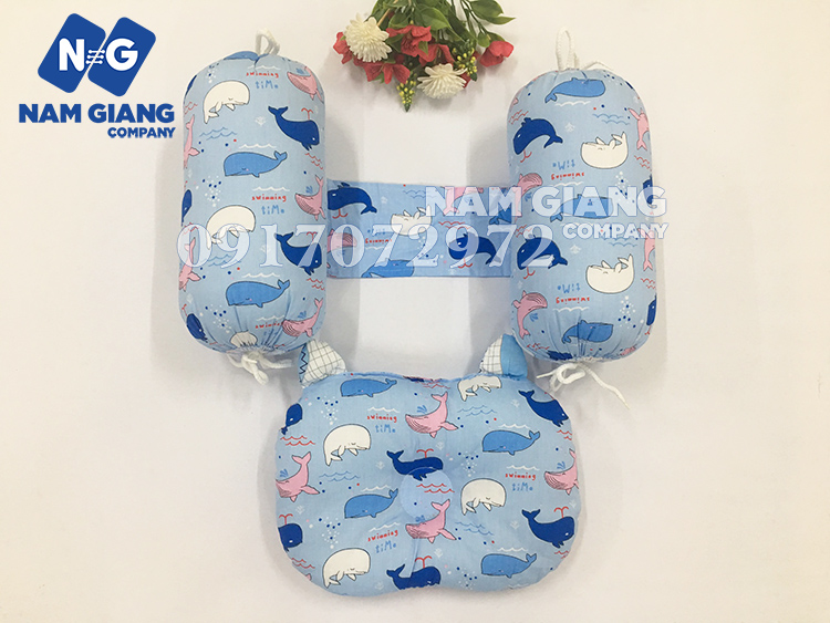 Bộ chặn bông korea in hình