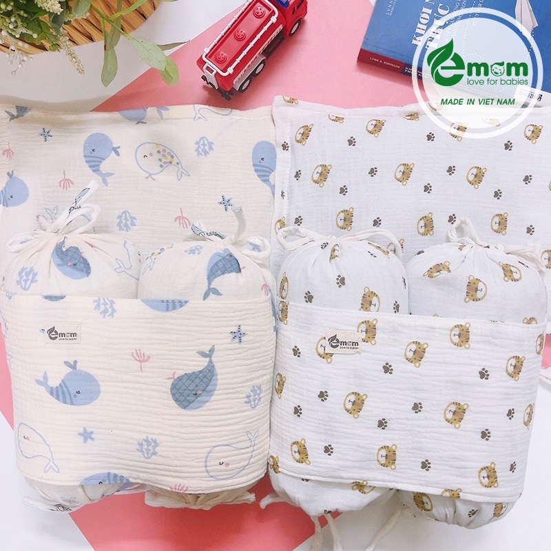 Bộ gối chặn bông EMOM LUXURY