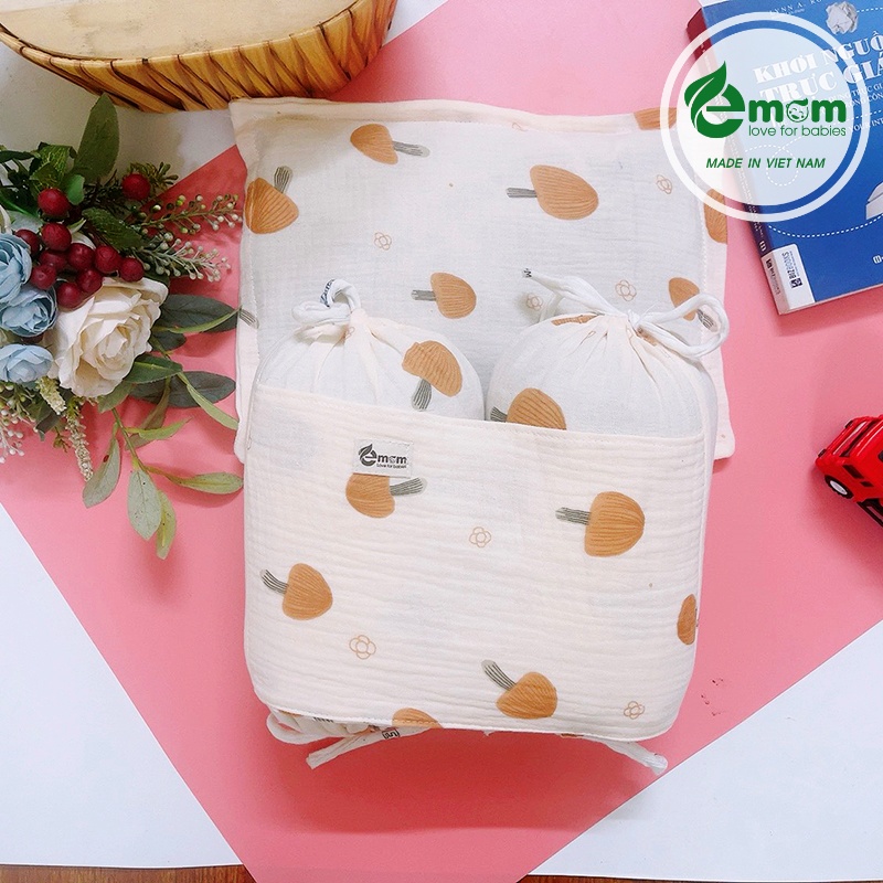 Bộ gối chặn vỏ đỗ EMOM LUXURY