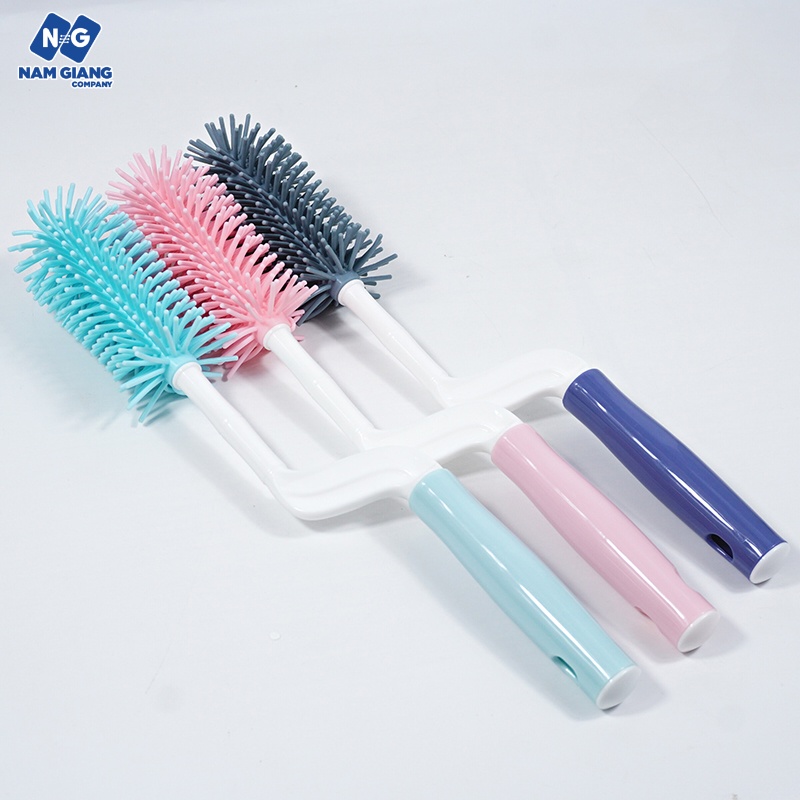 Cọ bình sữa silicon BABUU 3 chi tiết