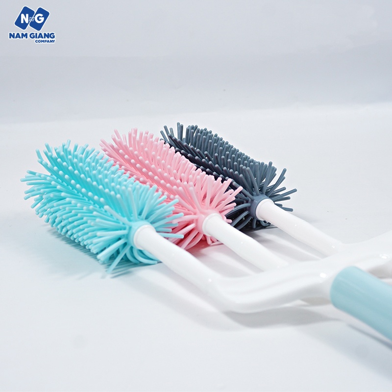 Cọ bình sữa silicon BABUU 3 chi tiết