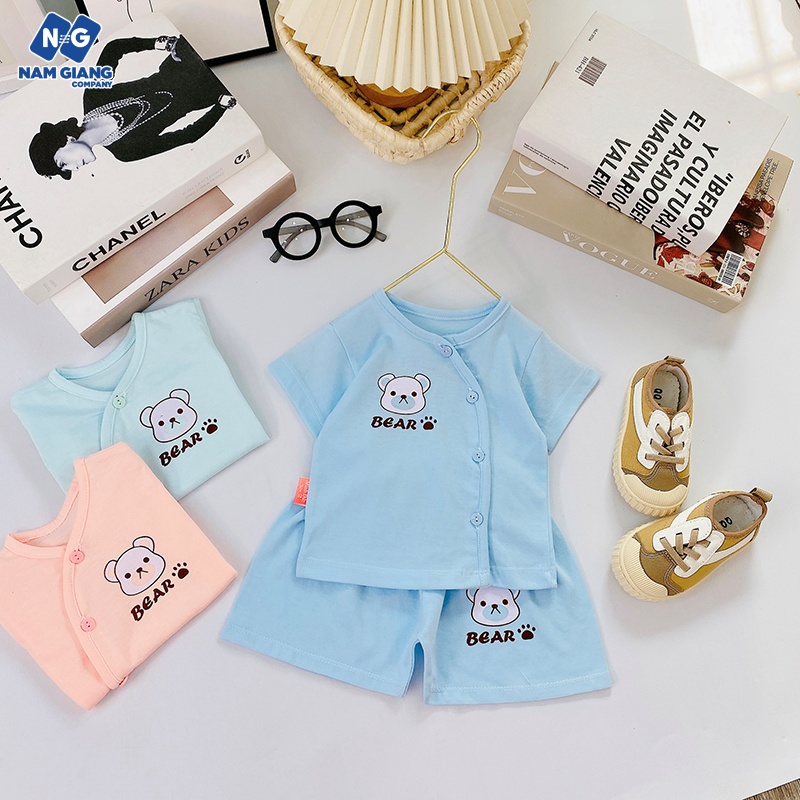 Bộ cộc sơ sinh Minh Đức cài lệch