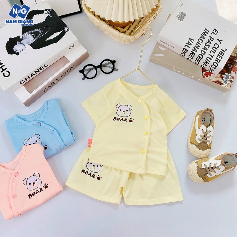 Bộ cộc sơ sinh Minh Đức cài lệch